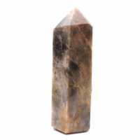 Kristallisiertes Mikroklin-Prismenobjekt – Schwarzer Mondstein