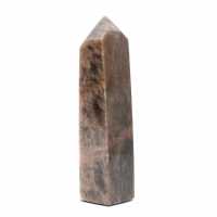 Geometrisches Mikroklin-Prisma – Schwarzer Mondstein aus Madagaskar