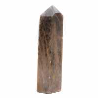 Mikroklin-Mineralienprisma – Authentischer schwarzer Mondstein