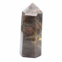 Großes Mikroklinprisma – Schwarzer Mondstein aus Madagaskar