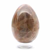 Schwarzes Mondstein-Ei 355 g - Madagaskar