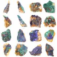 Rohmineral Azurit Malachit