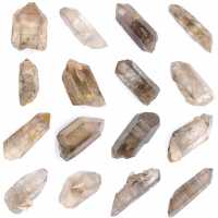 Doppelendiger Rauchquarzkristall