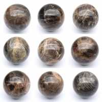 Schwarzer Mondstein Madagaskar