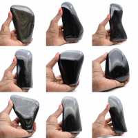 Freiform-Gold-Obsidian