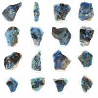 Azurit-Malachit-Scheibe für Mineralien-Sammlung Azurit-Malachit-Scheibe für Mineralien-Sammlung