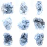 Blaue Coelestin-Geode, Madagaskar, natürliche Formation