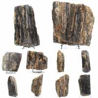 Rohes Exemplar aus schwarzem Turmalin – Herkunft: Madagaskar