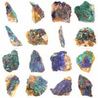 Rohmineral Azurit Malachit
