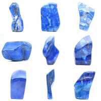 Tiefblauer Lapislazuli-Mineralienschmuck aus Afghanistan