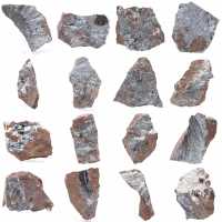 Pyrolusit, authentisches Exemplar auf Matrix