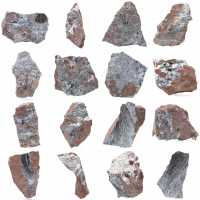 Pyrolusit, authentisches Exemplar auf Matrix