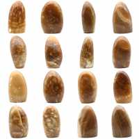 Natürlicher Honig-Calcit-Stein