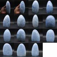 Natürlicher blauer Calcit-Felsen