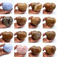 Herz aus blauem calcit