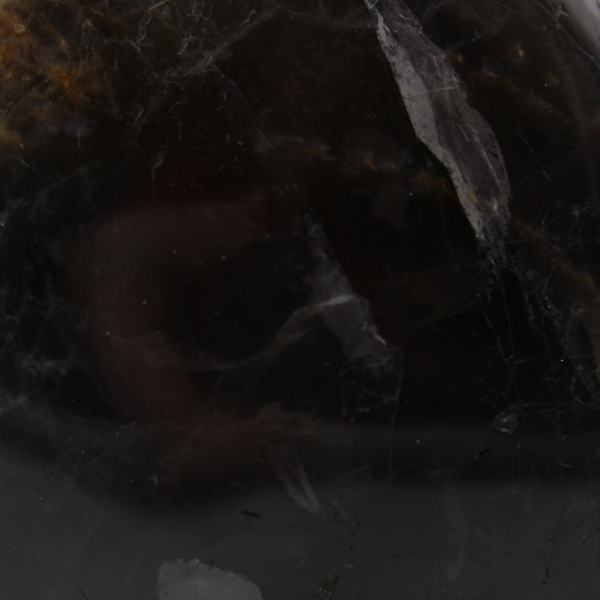 Freiform-Mikrolinienstein aus schwarzem Mondstein
