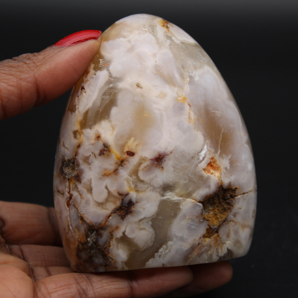 Free form agate flower stone