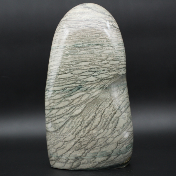 Natürlicher grauer Jaspis-Stein