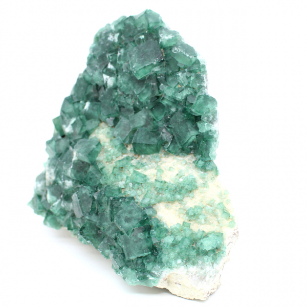 Fast 4 Kilo kristallisierte grüne Fluoritwürfel