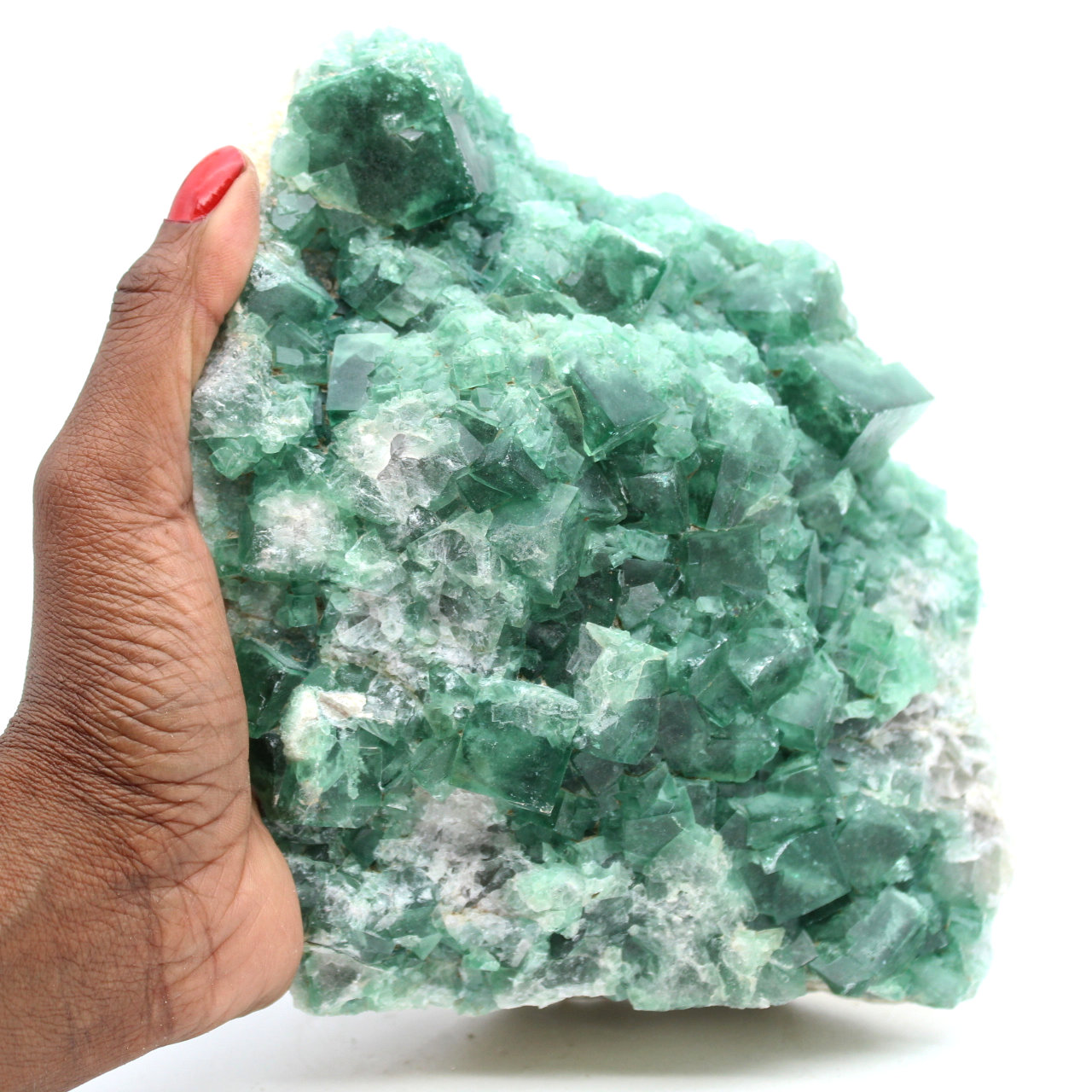 Fluorit aus Madagaskar auf Matrix über 2 Kilogramm