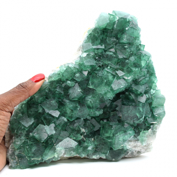 Natürlicher Fluorit aus Madagaskar, kristallisiert, fast 2,5 Kilogramm schwer