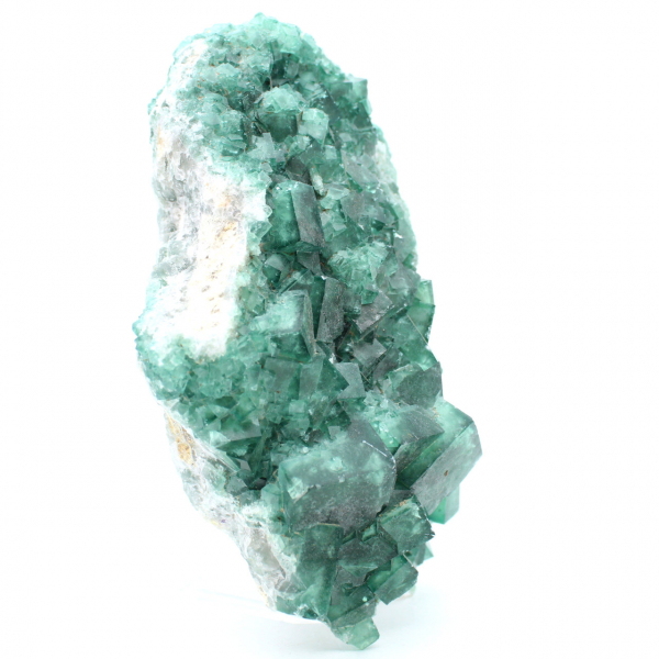 Kristallisation von grünem Fluorit aus Madagaskar