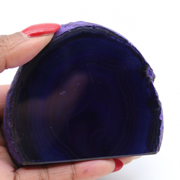 Mineralische violette Achatdekoration