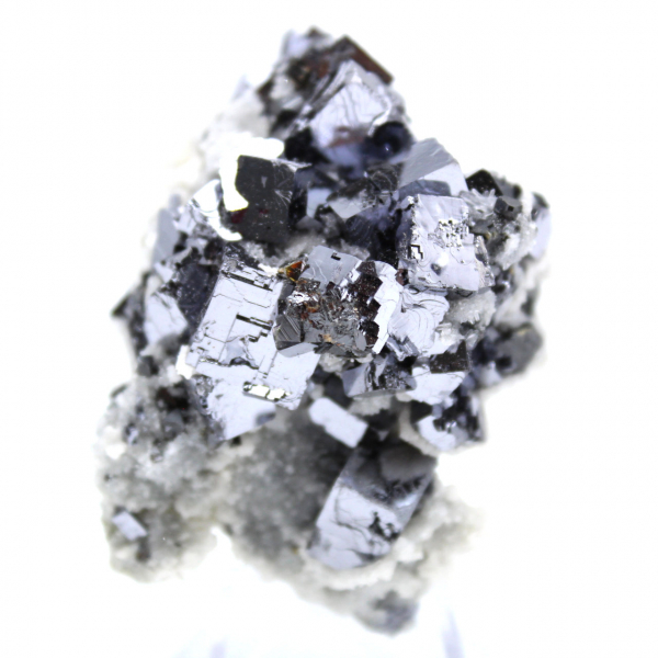 Sphalerit-, Calcit- und Bleiglanzkristalle