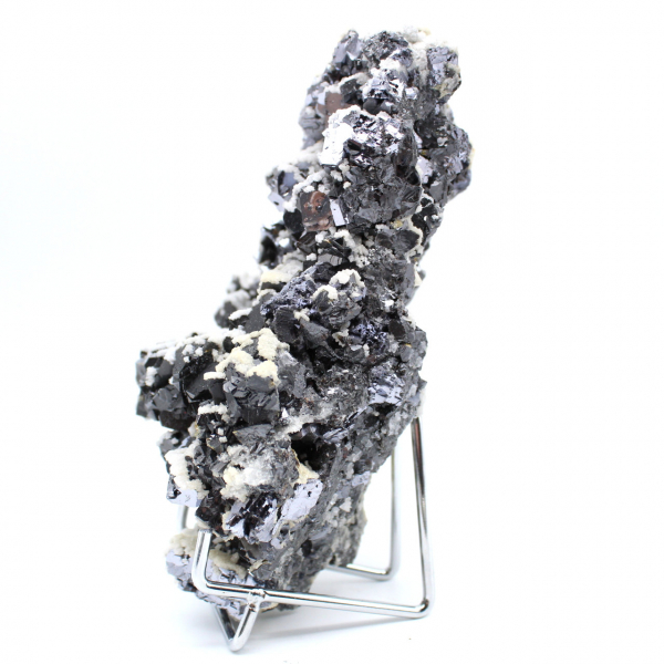 Natürliche Kristalle aus Sphalerit, Bleiglanz und Calcit