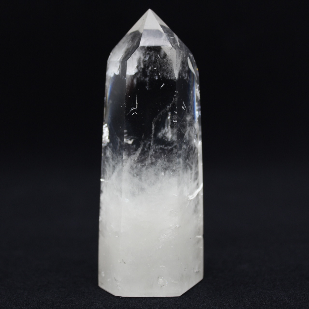 Polierter quarzkristall