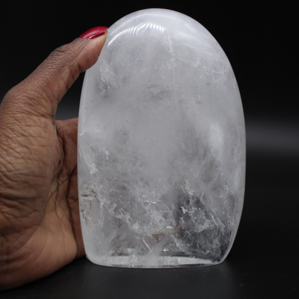 Natural rock crystal rock