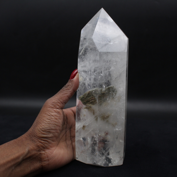 Poliertes Bergkristallprisma
