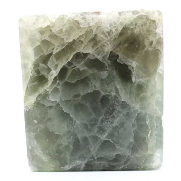 Grüner Fluorit-Hexaeder-Block