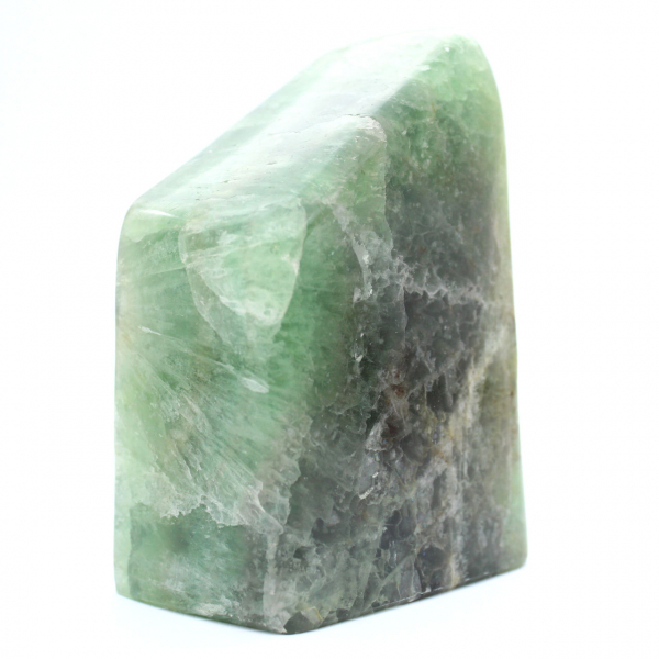 Grüner Fluorit-Heptaeder-Block