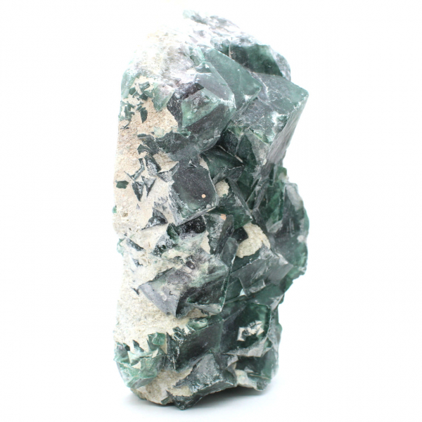 Kristallisierter natürlicher grüner fluorit