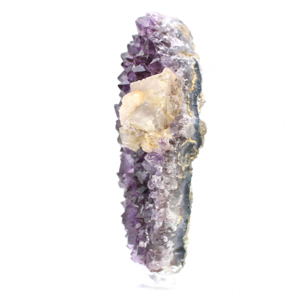 Calcit auf Amethyst