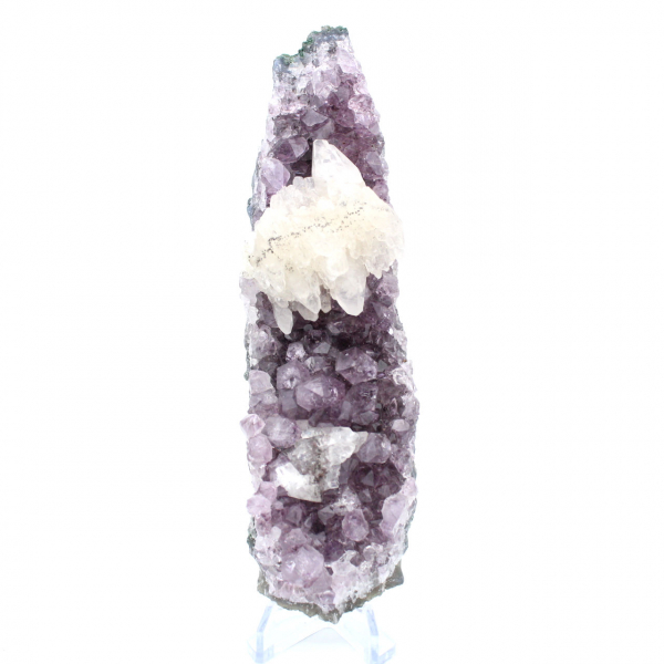 Calcit auf Amethyst