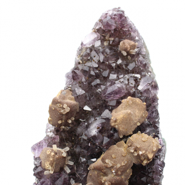 Brasilianischer Amethyst mit Calcit