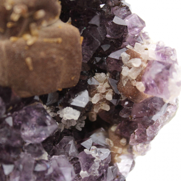 Brasilianischer Amethyst mit Calcit