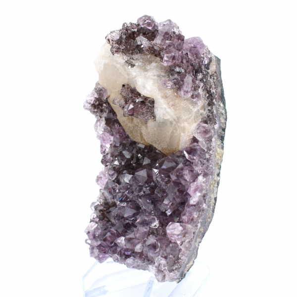 Brasilianischer Amethyst mit Calcit