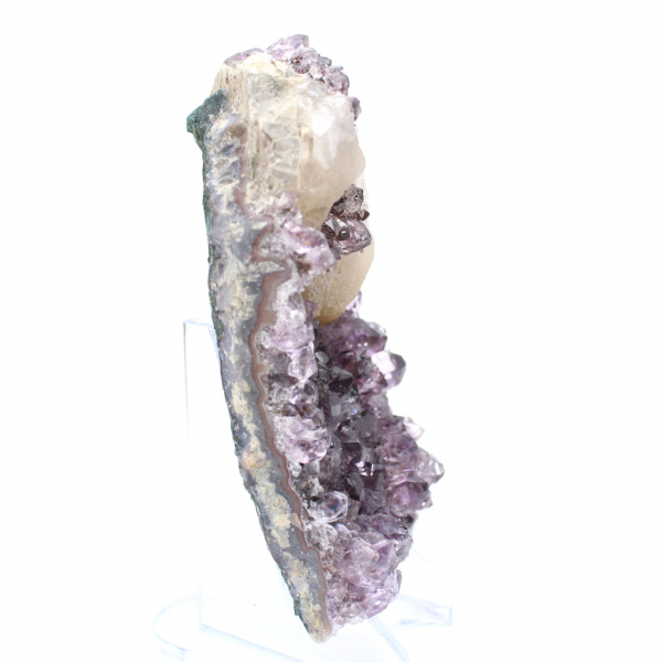 Brasilianischer Amethyst mit Calcit