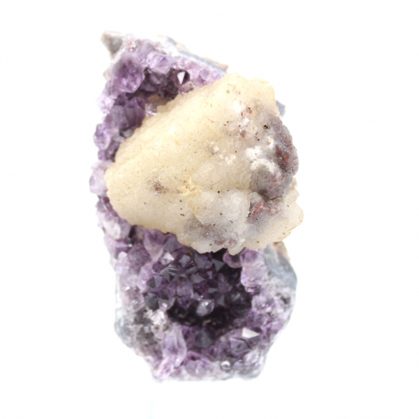 Calcit auf Amethyst