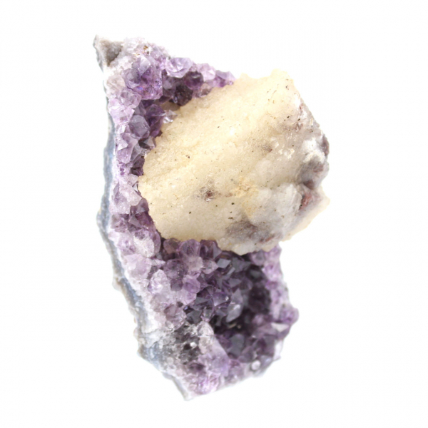 Calcit auf Amethyst