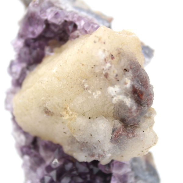 Calcit auf Amethyst