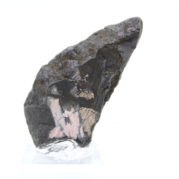 Natürliche Rhodonit-Scheibe ideal zur Dekoration