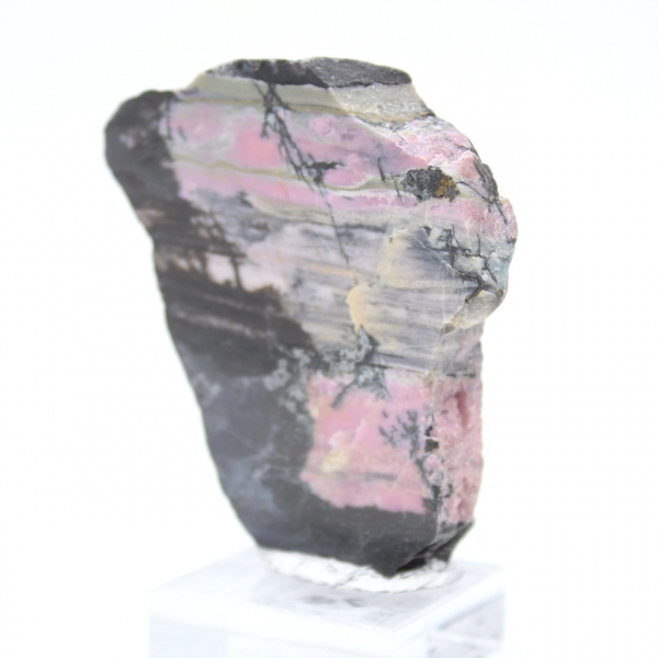 Authentische Rhodonit-Stein-Scheibe