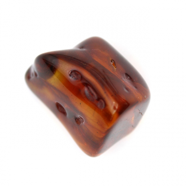 Polierter Bernstein-Kiesel – Dekoration für den Innenbereich