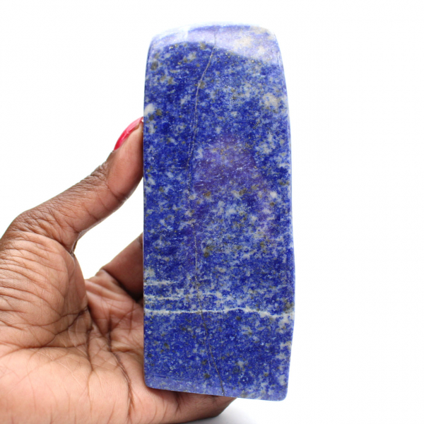 Polierter blauer Lapislazuli-Stein aus Afghanistan