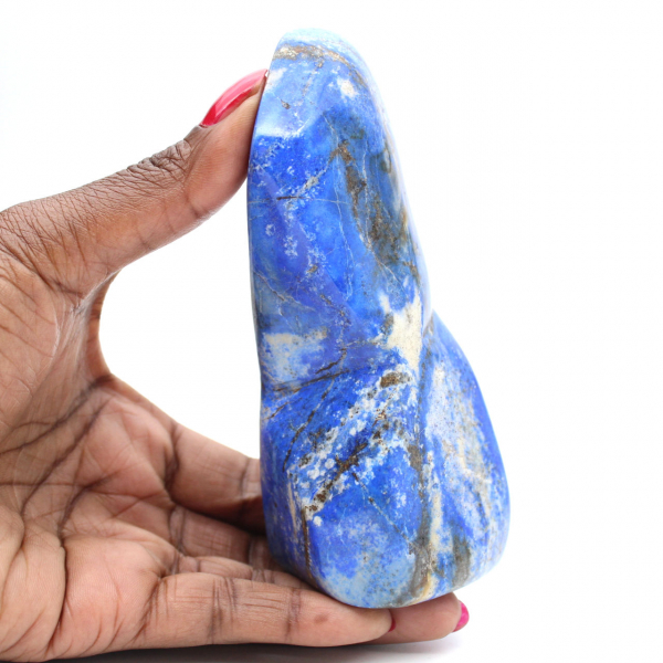 Tiefblauer Lapislazuli-Mineralienschmuck aus Afghanistan