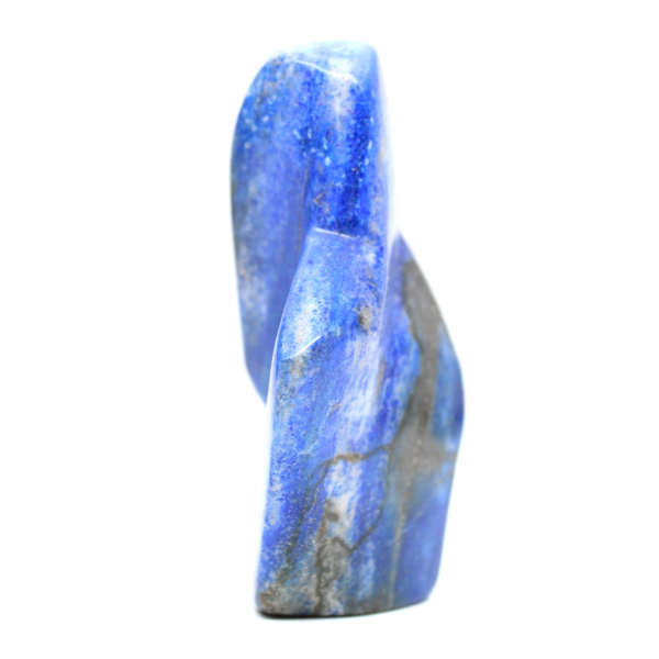 Poliertes Lapislazuli-Ornament in tiefen Farbtönen